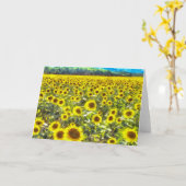 Sunflower Field Vincent Van Gogh Kaart (Gele Bloem)