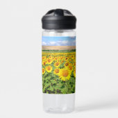 Sunflower field waterfles (Voorkant)