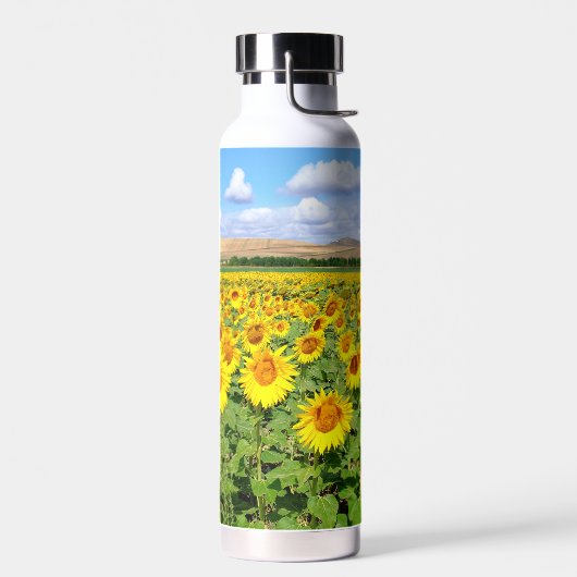 Sunflower field waterfles (Links)