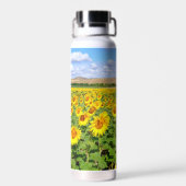 Sunflower field waterfles (Achterkant)