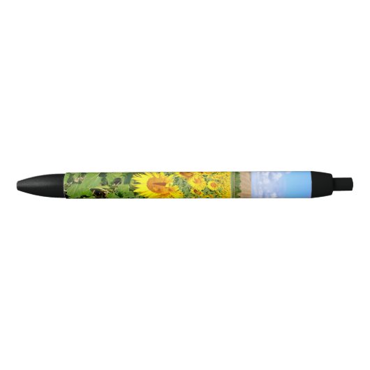 Sunflower field zwarte inkt pen (Voorkant)