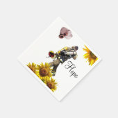 Sunflower Fireman Paper Napkins Servet (Hoek)