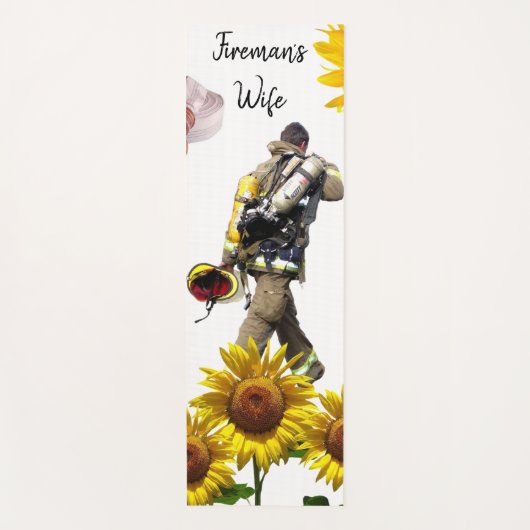 Sunflower Fireman Yoga Mat (Voorkant)