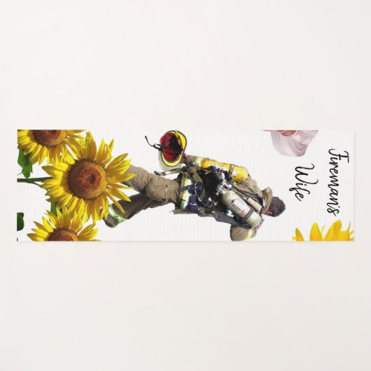 Sunflower Fireman Yoga Mat (Voorkant (horizontaal))
