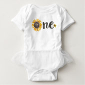 Sunflower First Birthday Outfit Romper (Voorkant)