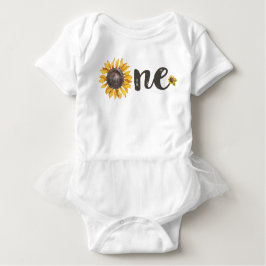 Sunflower First Birthday Outfit Romper