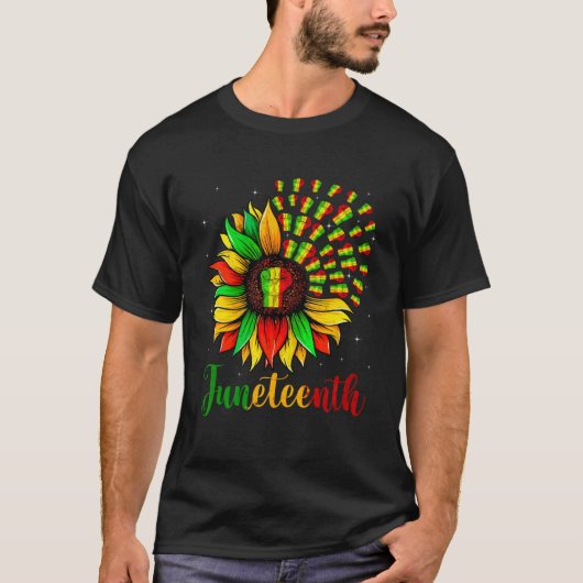 Sunflower Fist African American Pride Black Histor T-shirt (Voorkant)