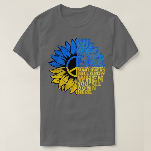 Sunflower Flag Ukraine Peace Support Ukraine Sunfl T-shirt (Design voorkant)