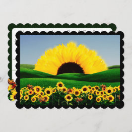 SUNFLOWER Flat Holiday Kaart