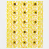 Sunflower Fleece Blanket (Voorkant)