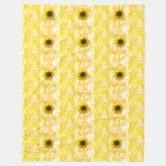 Sunflower Fleece Blanket (Voorkant)