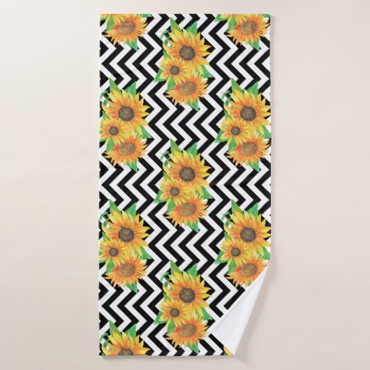 Sunflower Floral Arrangement Classes Badhanddoek (Badhanddoek)