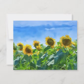 Sunflower Floral Art Note Card Set Notitiekaartje (Voorkant)
