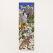 Sunflower Floral Dinosaur Yoga Mat (Achterkant)