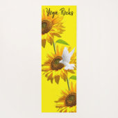 Sunflower Floral Dove Yoga Mat (Achterkant)