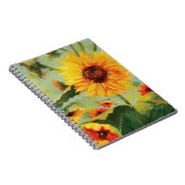 Sunflower Floral Journal Notitieboek (Rechterzijde)