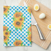 Sunflower Floral Outfits Theedoek (Quarter Fold)