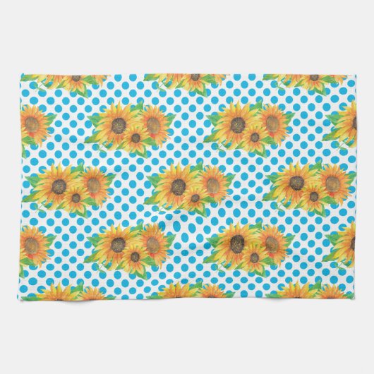 Sunflower Floral Outfits Theedoek (Horizontaal)