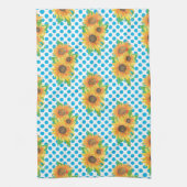 Sunflower Floral Outfits Theedoek (Verticaal)