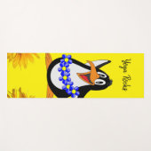 Sunflower Floral Penguin Yoga Mat (Voorkant (horizontaal))
