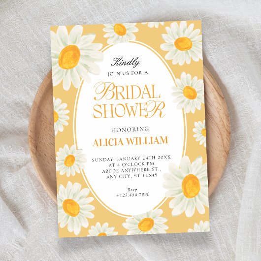 Sunflower Floral seamless pattern bridal shower Kaart