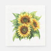 Sunflower Floral Servet (Voorkant)