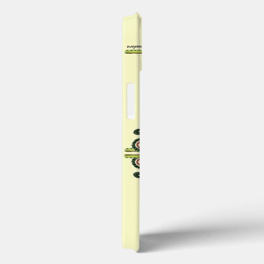 Sunflower Folk Pattern and your name Case-Mate iPhone Case (Achterkant / Rechts)