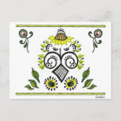Sunflower Folk Pattern van Alexandra Cook Briefkaart (Voorkant)