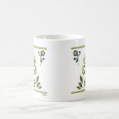 Sunflower Folk Pattern van Alexandra Cook Koffiemok (Center)