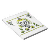 Sunflower Folk Pattern van Alexandra Cook Notitieblok (Schuin)
