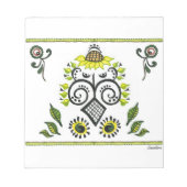 Sunflower Folk Pattern van Alexandra Cook Notitieblok (Voorkant)