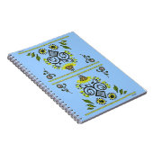 Sunflower Folk Pattern van Alexandra Cook Notitieboek (Rechterzijde)