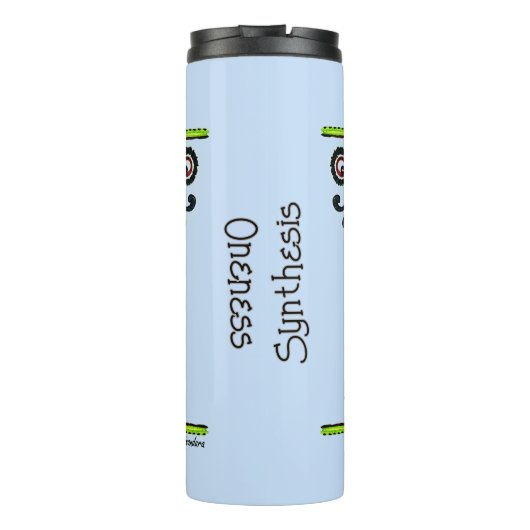 Sunflower Folk Pattern van Alexandra Cook Thermosbeker (Achterkant)