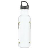 Sunflower Folk Pattern van Alexandra Cook Waterfles (Achterkant)