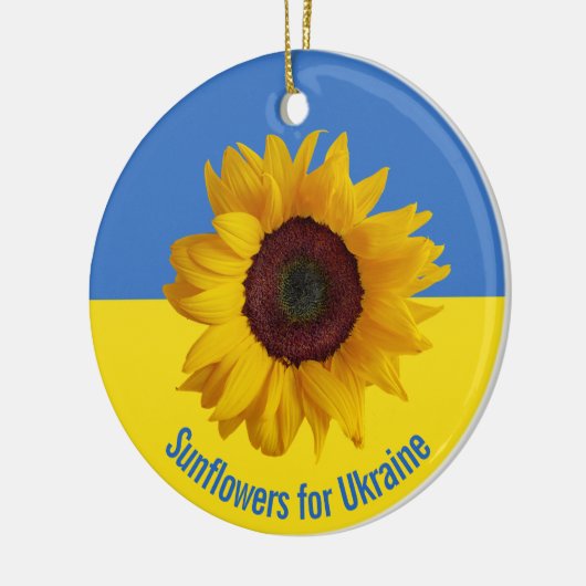 Sunflower for Ukraine Design Ornament (Links)