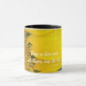 Sunflower Foto Aangepast Inspirerend citaat Mok (Midden)