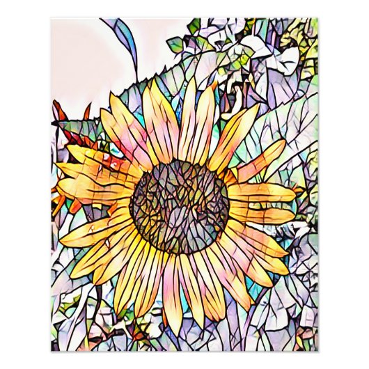 SUNFLOWER FOTO AFDRUK (Voorkant)