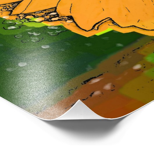 SUNFLOWER FOTO AFDRUK (Hoek)