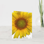 SUNFLOWER FOTO DANK JE KAART (Achterkant)