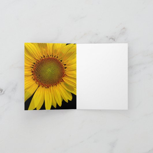 SUNFLOWER FOTO DANK JE KAART (Binnen)