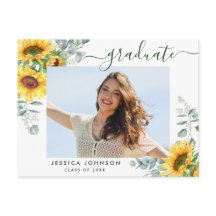 Sunflower FOTO Graduation Party Invitation