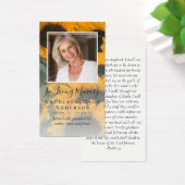 Sunflower Foto Memorial Prayer Kaart (Bureau)