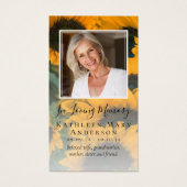 Sunflower Foto Memorial Prayer Kaart (Voorkant)