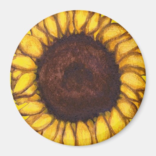 Sunflower Fridge Magnet Cheerful Flower Gift (Voorkant)