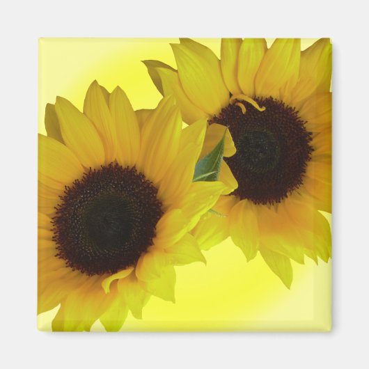 Sunflower Fridge Magnet Cheerful Flower Gift (Voorkant)