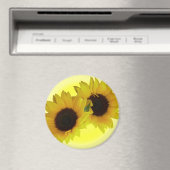 Sunflower Fridge Magnet Cheerful Flower Gift (Insitu (Vaatwasser))