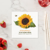 Sunflower Funeral Memorial Servet (Insitu)