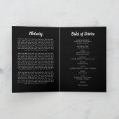 Sunflower Funeral Programme | Dienstenvolgorde Programma (Binnen)