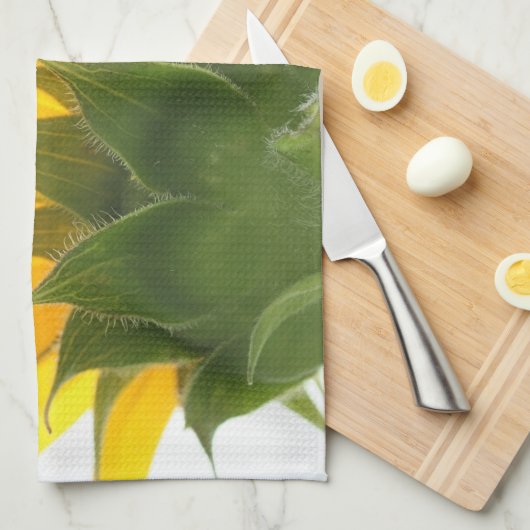 Sunflower Fuzz Kitchen Towel Theedoek (Quarter Fold)