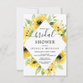 Sunflower Garden Bridal Shower Invitation Kaart (Voorkant)